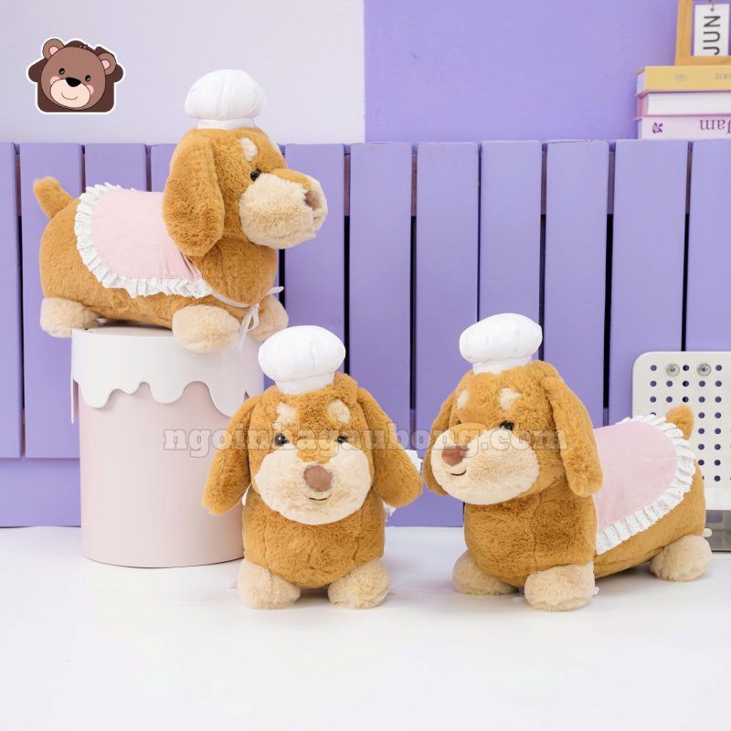 Chó Bông Dachshund Lạp Xưởng Đầu Bếp