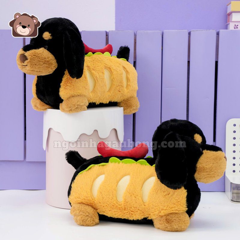 Chó Bông Dachshund Lạp Xưởng Hamburger