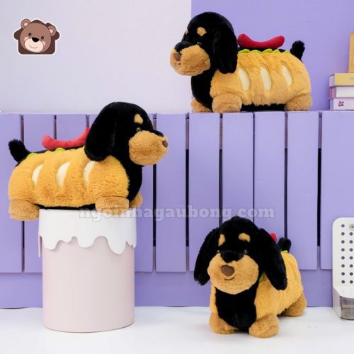 Chó Bông Dachshund Lạp Xưởng Hamburger
