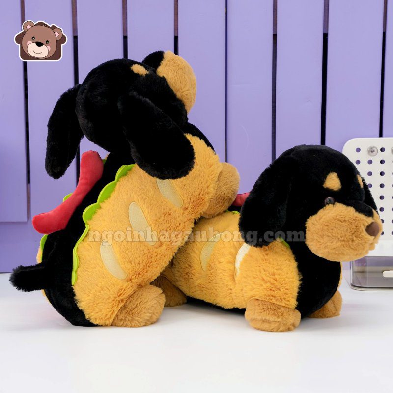 Chó Bông Dachshund Lạp Xưởng Hamburger
