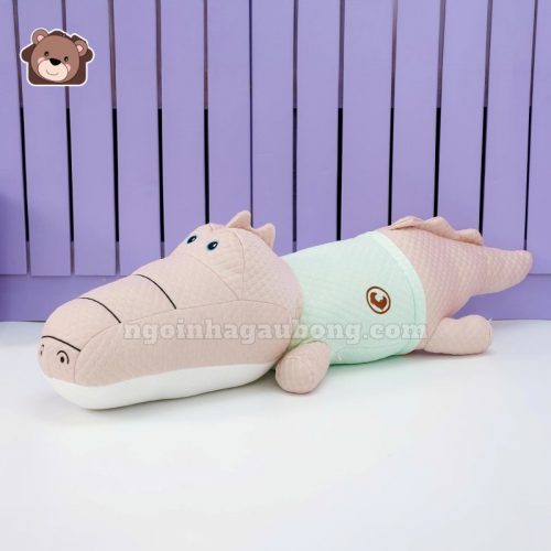 Gối Ôm Lạnh Cá Sấu Mặc Áo