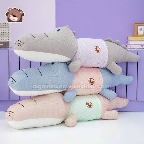 Gối Ôm Lạnh Cá Sấu Mặc Áo