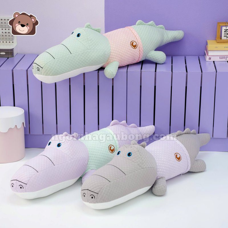Gối Ôm Lạnh Cá Sấu Mặc Áo