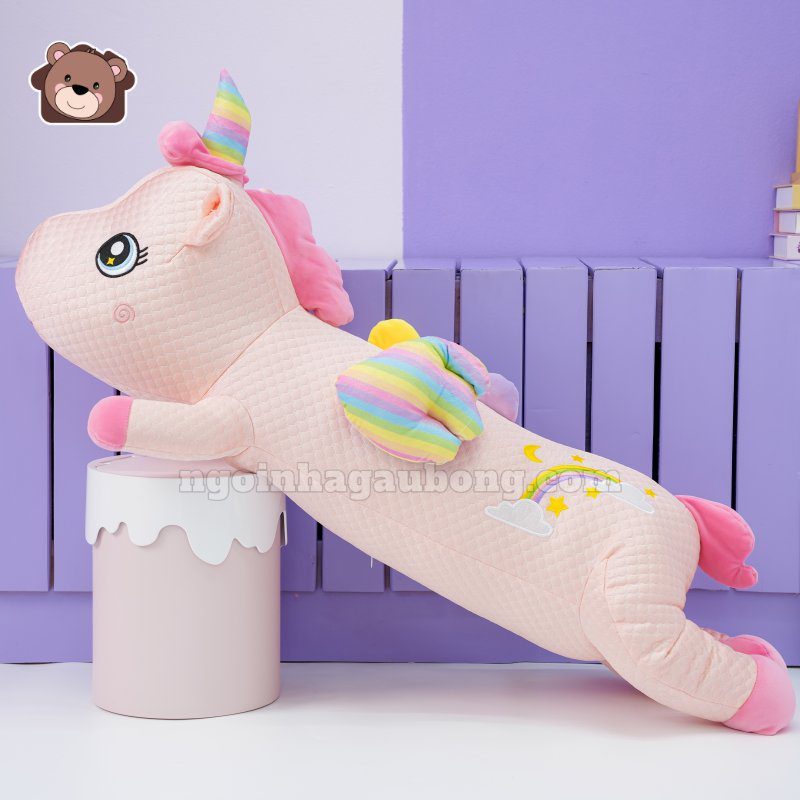 Gối Ôm Lạnh Unicorn Nằm Cánh Galaxy