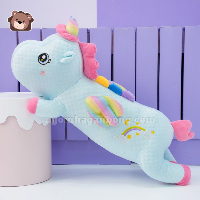 Gối Ôm Lạnh Unicorn Nằm Cánh Galaxy