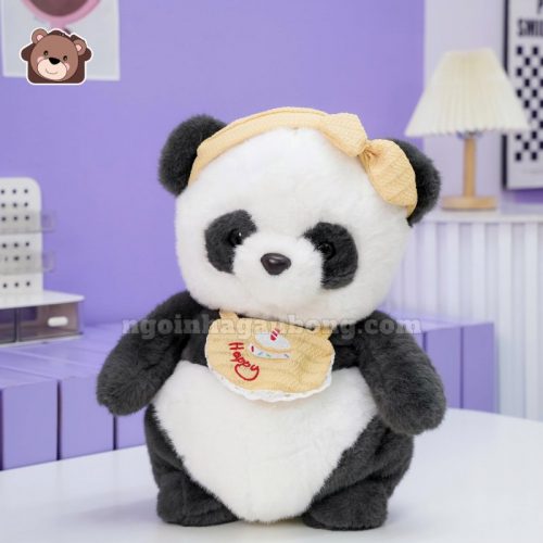 Bộ Thú Yếm Happy Đeo Băng Đô