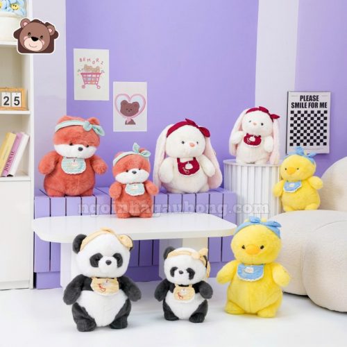 Bộ Thú Yếm Happy Đeo Băng Đô