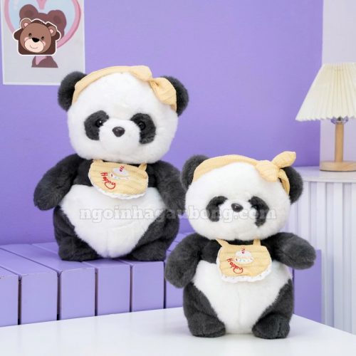 Bộ Thú Yếm Happy Đeo Băng Đô