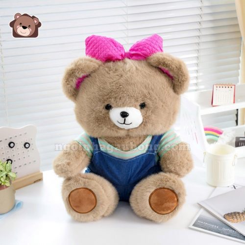 Gấu Mặc Yếm Đội Nơ