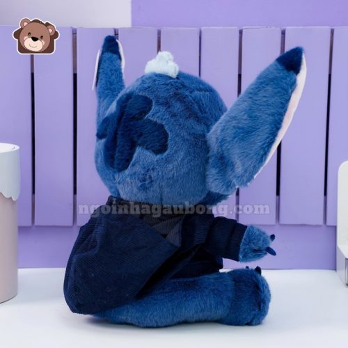 Stitch Mặc Áo Nỉ Xanh Đậm