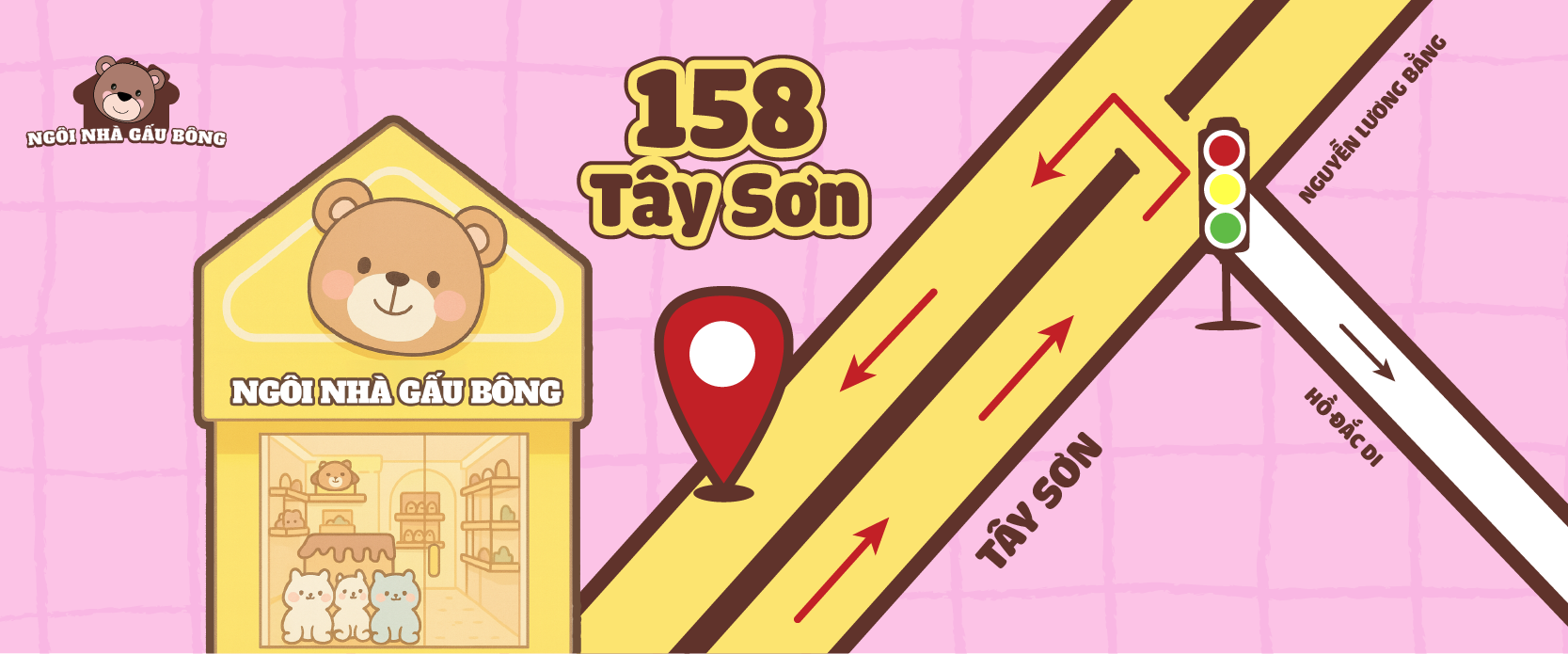 BẢN ĐỒ NGÔI NHÀ GẤU BÔNG