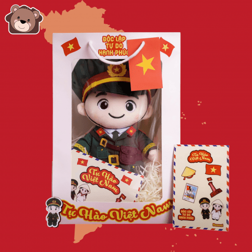 Set Gấu Bông Chú Bộ Đội