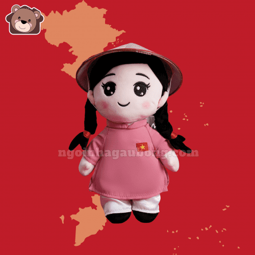 Set Gấu Bông Cô Gái Việt Nam