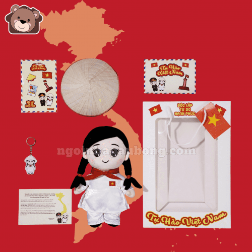 Set Gấu Bông Cô Gái Việt Nam