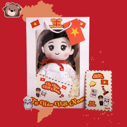 Set Gấu Bông Cô Gái Việt Nam