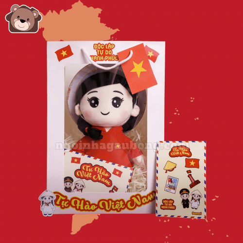 Set Gấu Bông Cô Gái Việt Nam