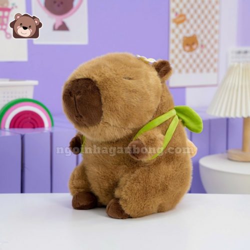 Gấu Bông Capybara Ôm Quả Dừa