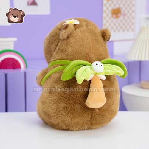 Gấu Bông Capybara Ôm Quả Dừa