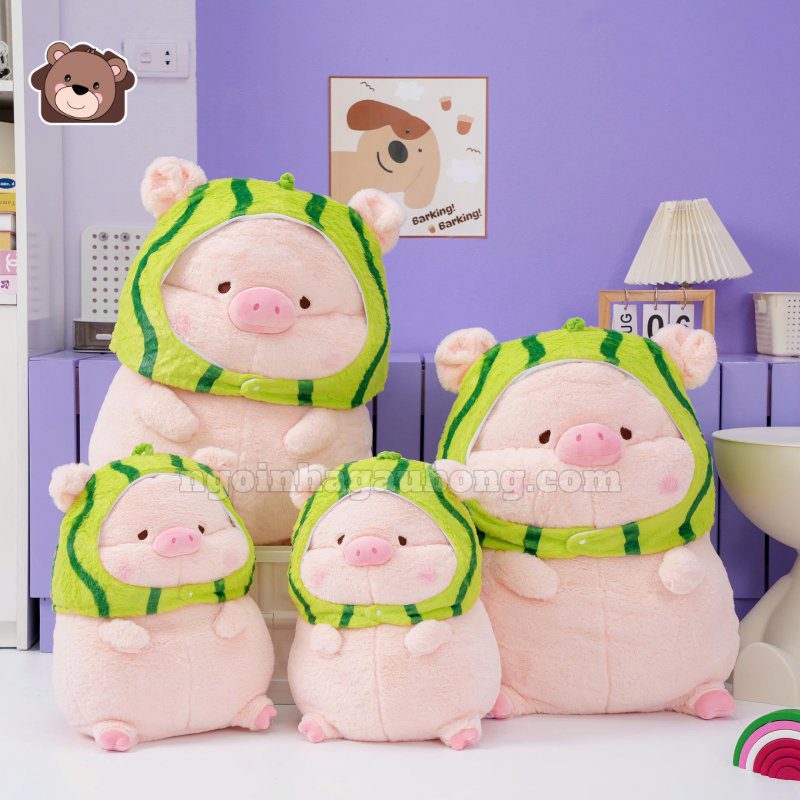 heo dưa hấu (3) Heo Dưa Hấu