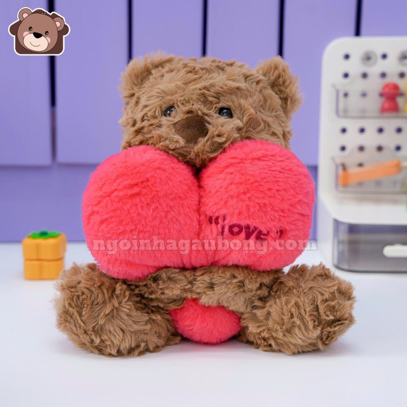 Bộ Thú Ôm Tim 25cm