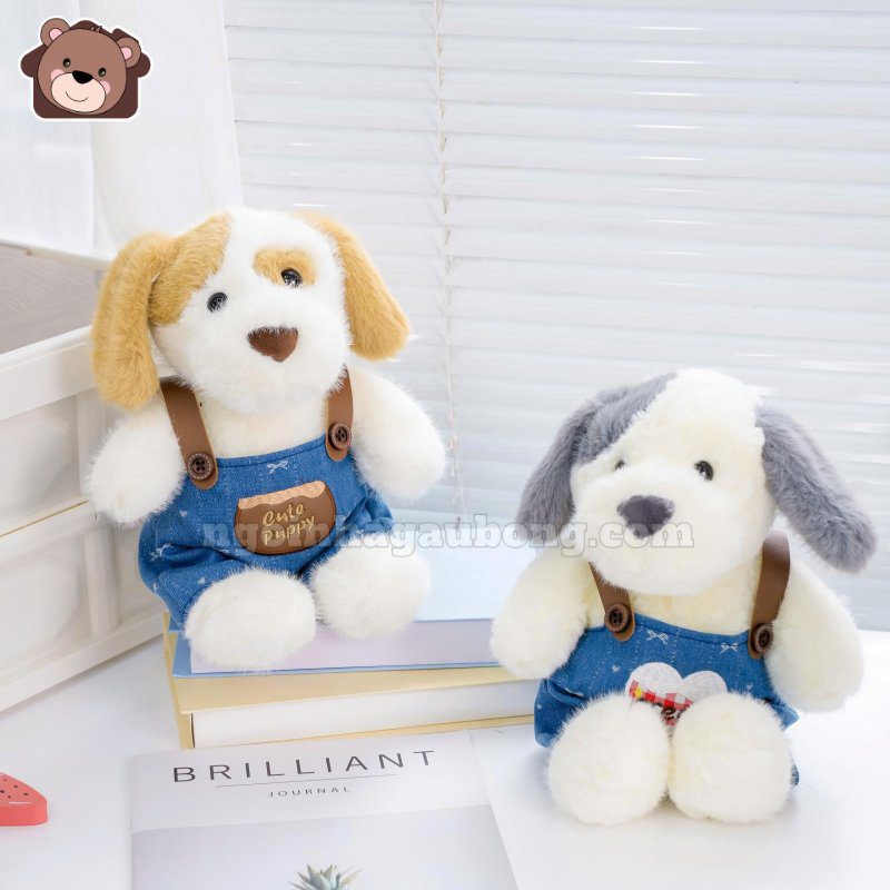 Chó Bông Mặc Yếm Jeans