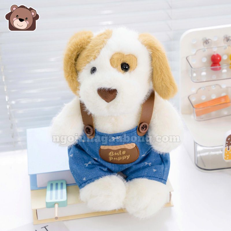 Chó Bông Mặc Yếm Jeans