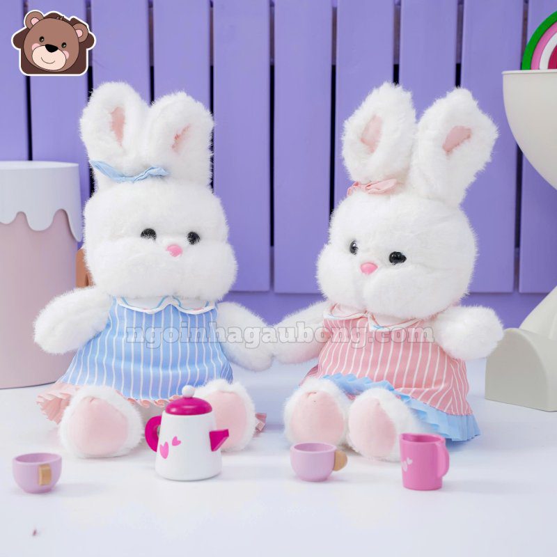 Thỏ Váy Kẻ Xếp Ly