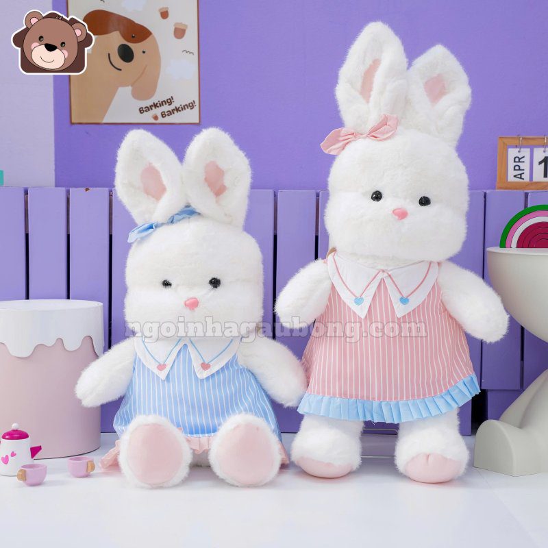 Thỏ Váy Kẻ Xếp Ly