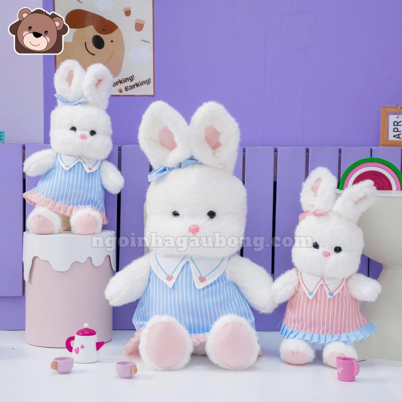 Thỏ Váy Kẻ Xếp Ly