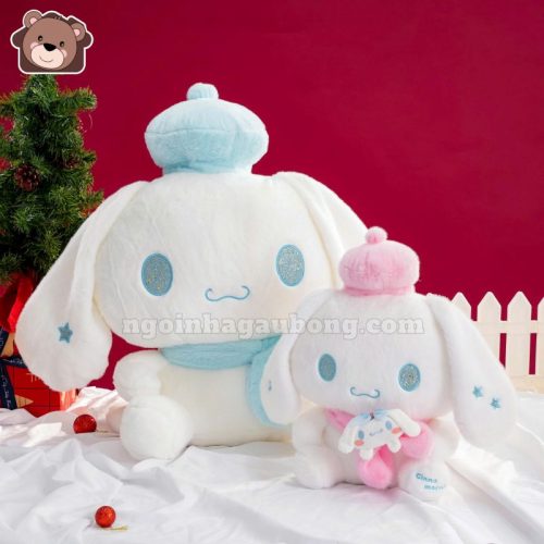 Thỏ Bông Cinnamoroll Đội Mũ Quàng Khăn