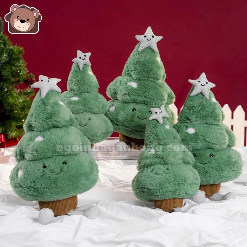 Gấu Bông Cây Thông Noel Mặt Cười