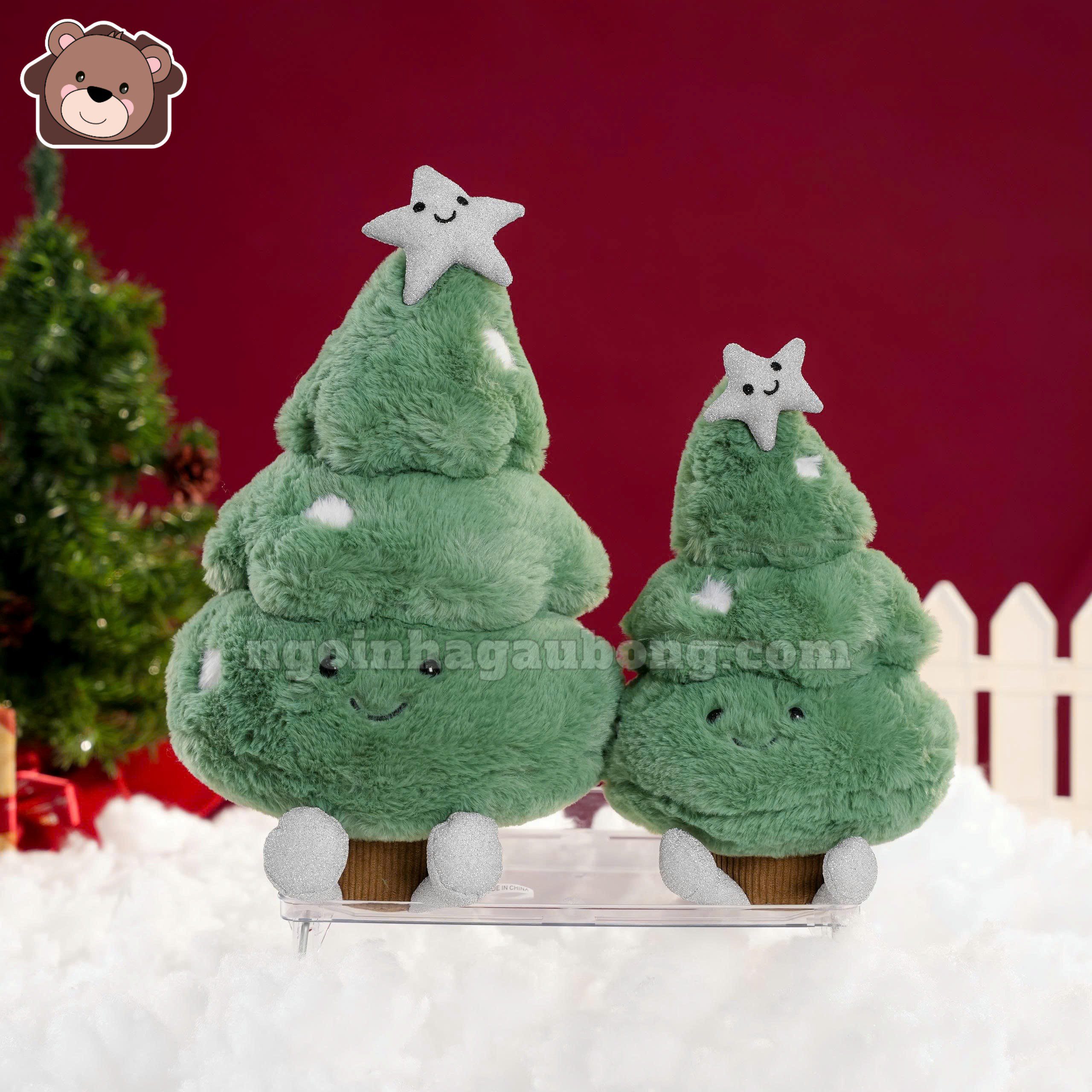 Gấu Bông Cây Thông Noel Mặt Cười