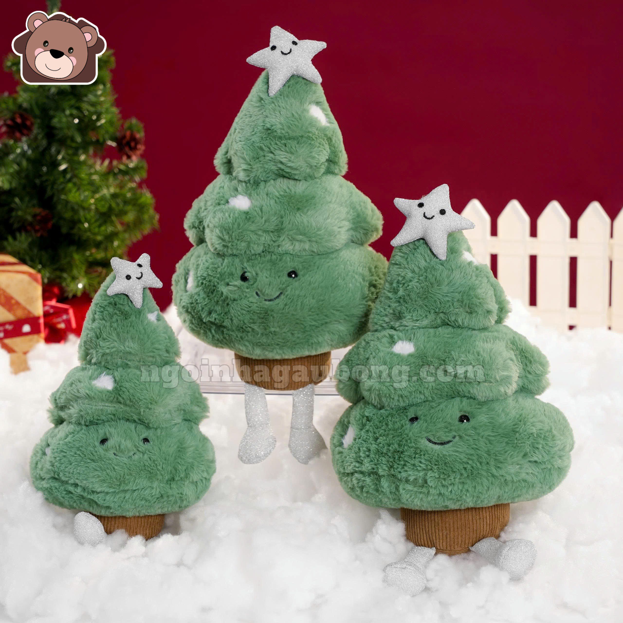 Gấu Bông Cây Thông Noel Mặt Cười