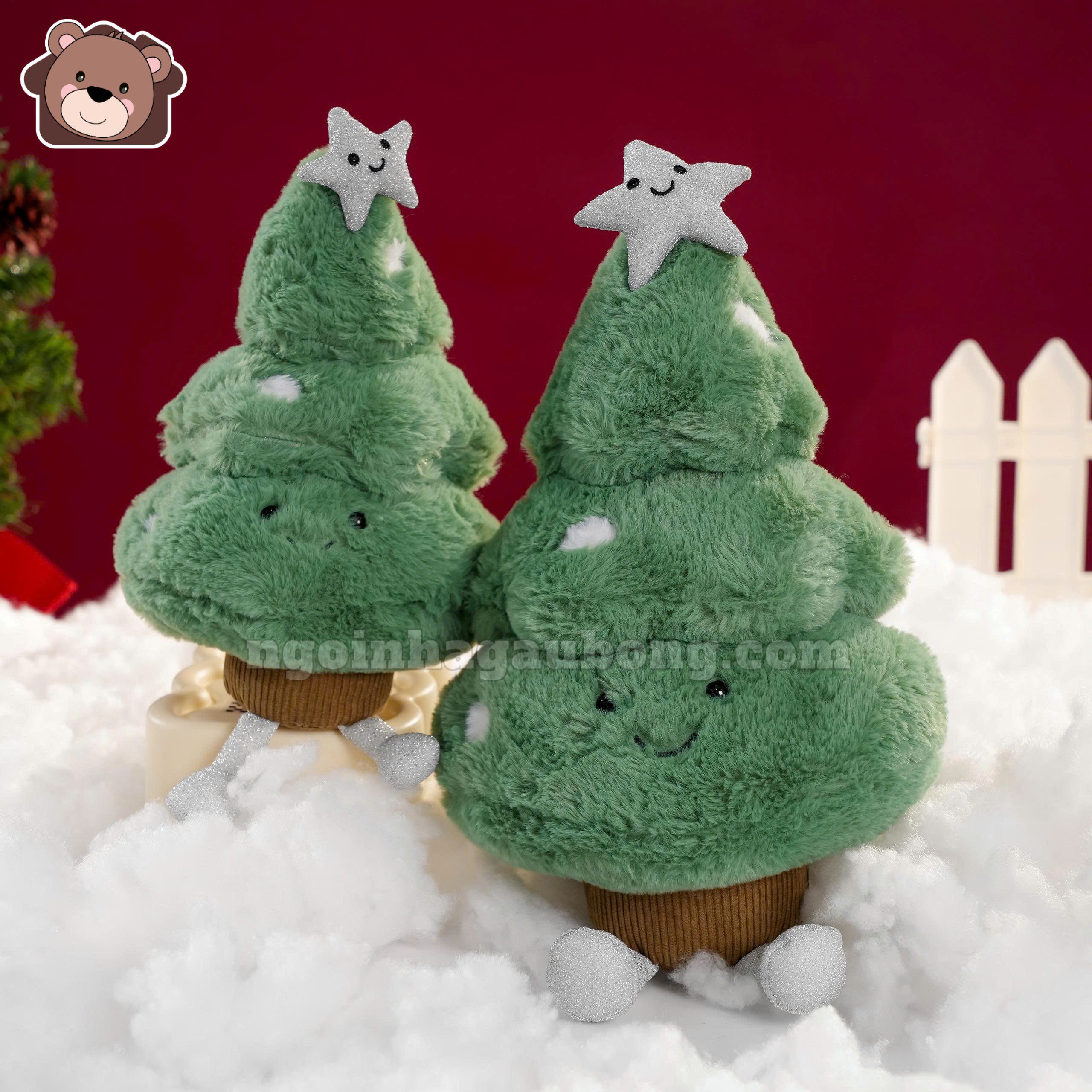 Gấu Bông Cây Thông Noel Mặt Cười
