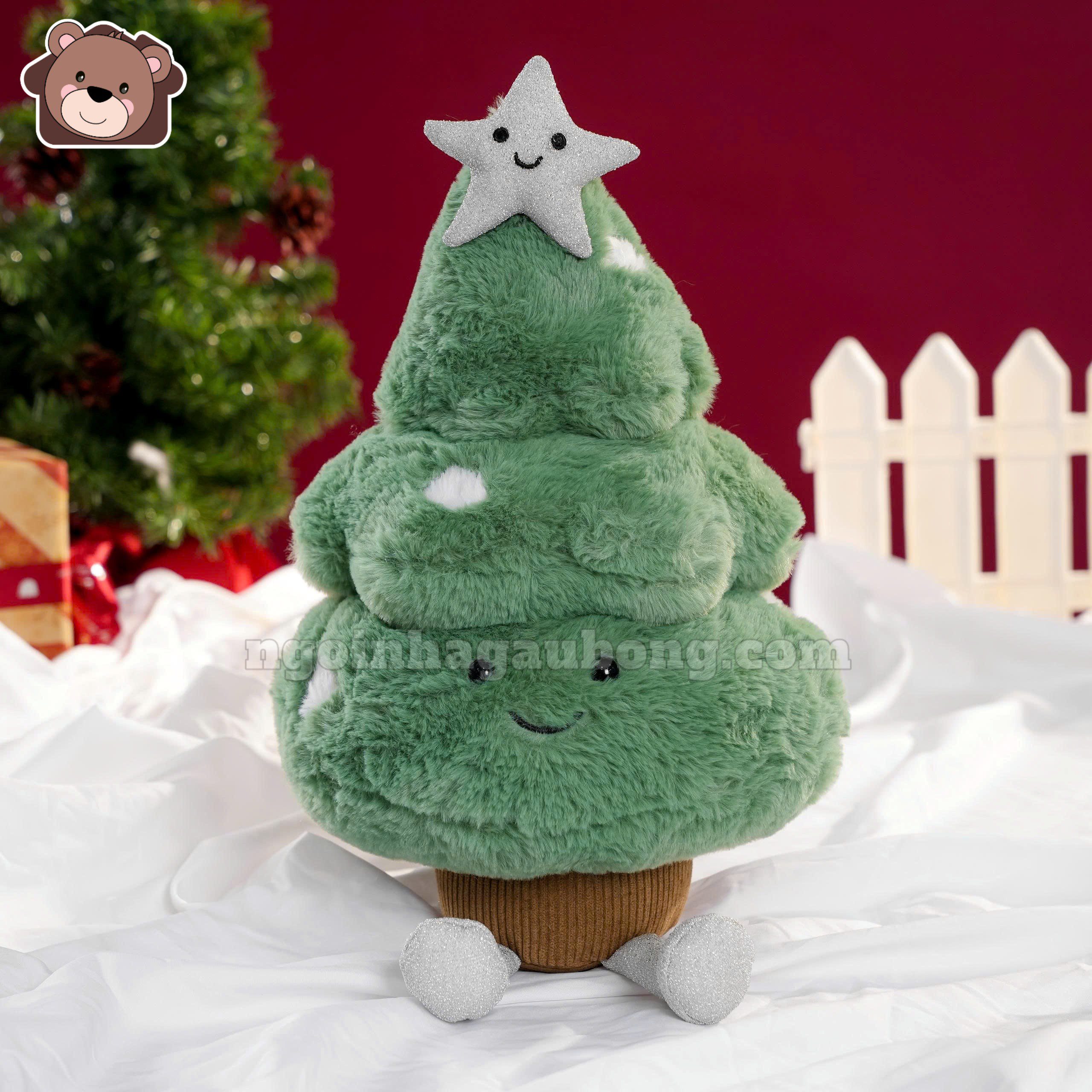 Gấu Bông Cây Thông Noel Mặt Cười