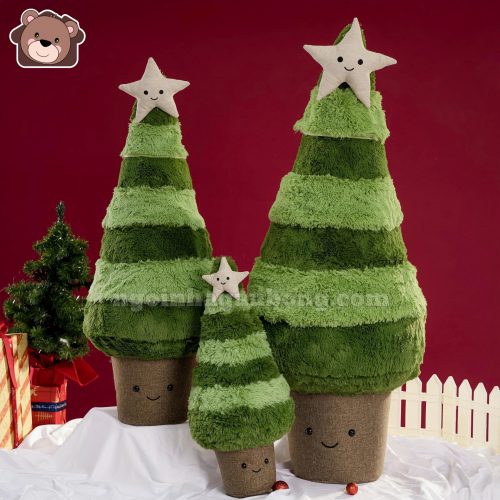 Gấu Bông Cây Thông Noel Xanh Đậm