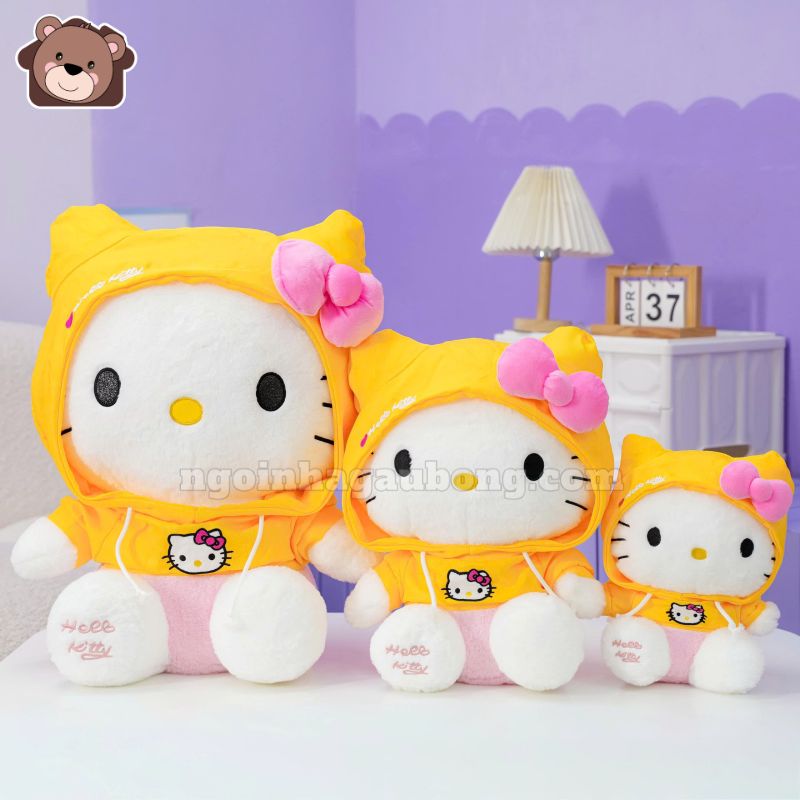Gấu Bông Hello Kitty Áo Nỉ
