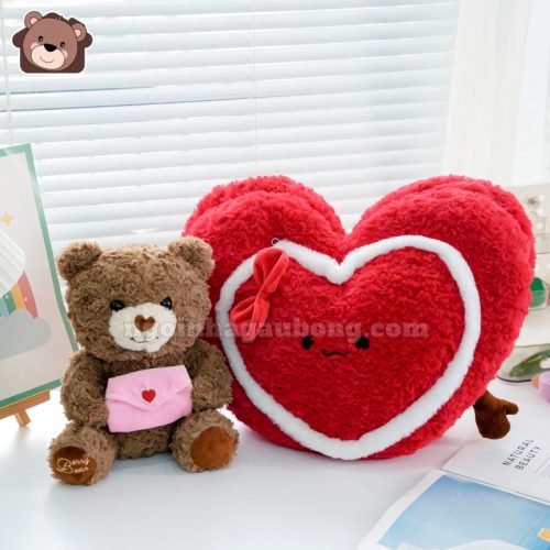 Gấu Bông Trái Tim Love Letter Bear