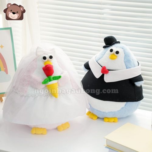 Gấu Bông Dâu Rể Cánh Cụt Love Penguin